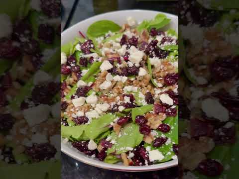 Cranberry Walnut Salad #shorts #viral #youtubeshorts #shortsfeed #shortvideo #food #fyp #foryou #fy