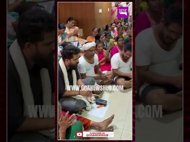 PALEM–SIRIDAO VILLAGERS PERFORM TRADITIONAL FUGDI IN PROTEST OUTSIDE CTP OFFICE