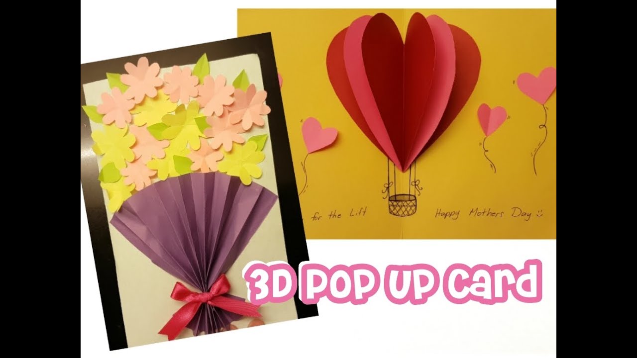 DIY : Mother's Day 3D Pop up Card | Happy Mother's Day
