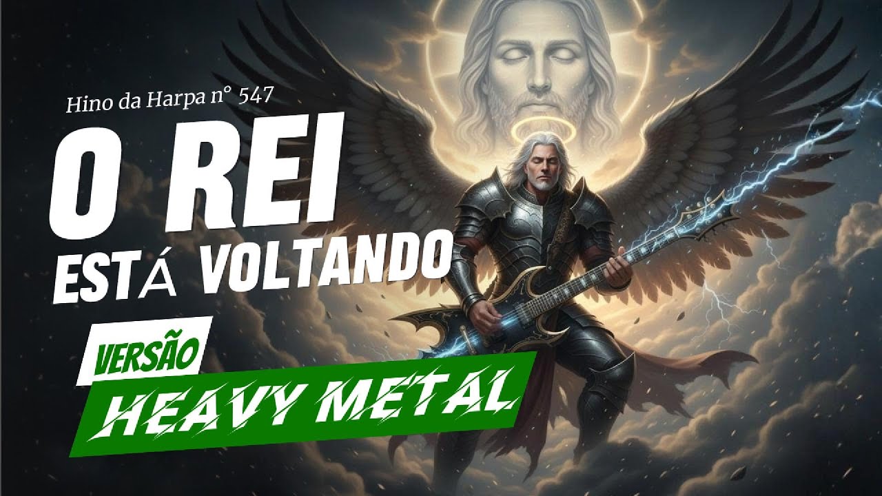 O Rei Está Voltando – Hino 547 em Heavy Metal Profético! #shorts #heavymetalgospel #harpacristã