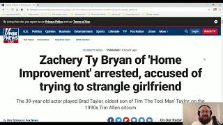 90S Sitcom Child Star Zachary Ty Bryan Brad Taylor From Home Improvement Arrested On Domestic