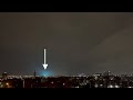 Power Flashes During Tornado Warned  Storm in Dallas, Texas (November 24, 2020)