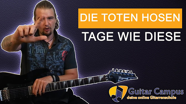 Tage wie diese Guitar version - Guitar performance video thumbnail