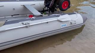 14 foot bris inflatable boat  with 15hp efi mercury