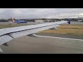 United Airlines Airbus A319-100 Pushback, Taxi and Takeoff from San Jose (SJC)