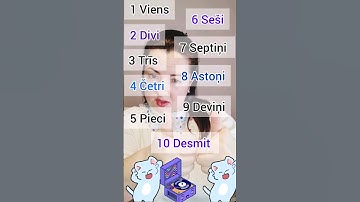 How do you count to 10 in Latvian? Latvian tutorial