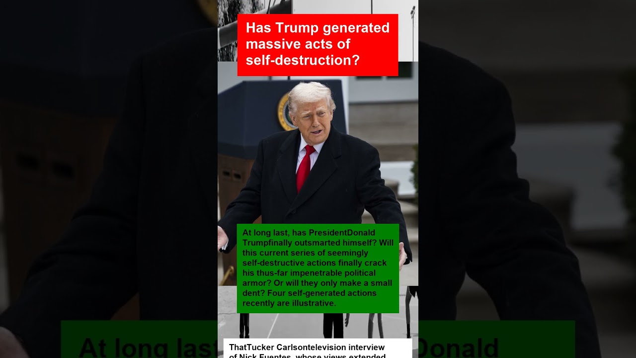Watch Has Trump generated massive acts of self-destruction? on YouTube Watch Has Trump generated massive acts of self-destruction? on YouTube