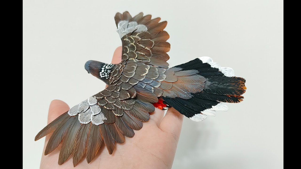 Spotted Dove made of clay/Spilopelia chinensis/diy /粘土做的珠颈斑鸠