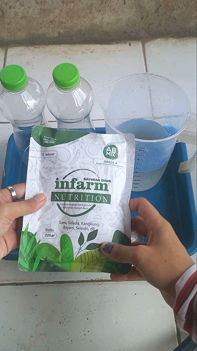 melarutkan nutrisi AB Mix INFARM #garden #gardening