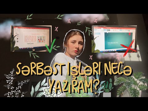 Video: Yaradıcı Iş Necə Yazılır