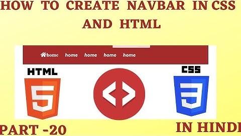 #codewithmehnaz|HOW  TO  CREATE  MENUBAR  IN  CSS AND HTML |  Part -20|  Web Designing Series