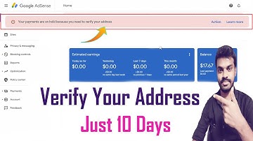 Google Adsense Your Payments are on Hold Because You Need to Verify Your Address Telugu