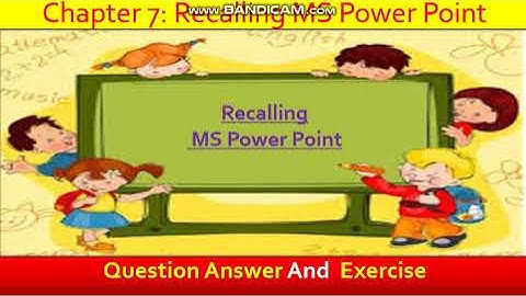 #mspowerpoint Recalling MS PowerPoint 2010 question answer and exercise