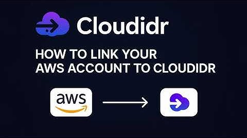 Start saving! Connect your AWS account to Cloudidr!