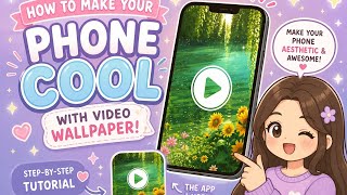 Make your phone cool by video wallpaper✨😭🫶🏻🎀 #asthetic #tutorial #viral #trending #edit 