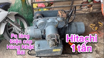 Pa lăng điện cáp 1 tấn hitachi. Nội địa Nhật, cáp dài 6 mét .duy nhất 1 con | CẦU TRỤC PHƯỚC SƠN