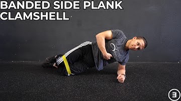 Banded Side Plank Clamshell