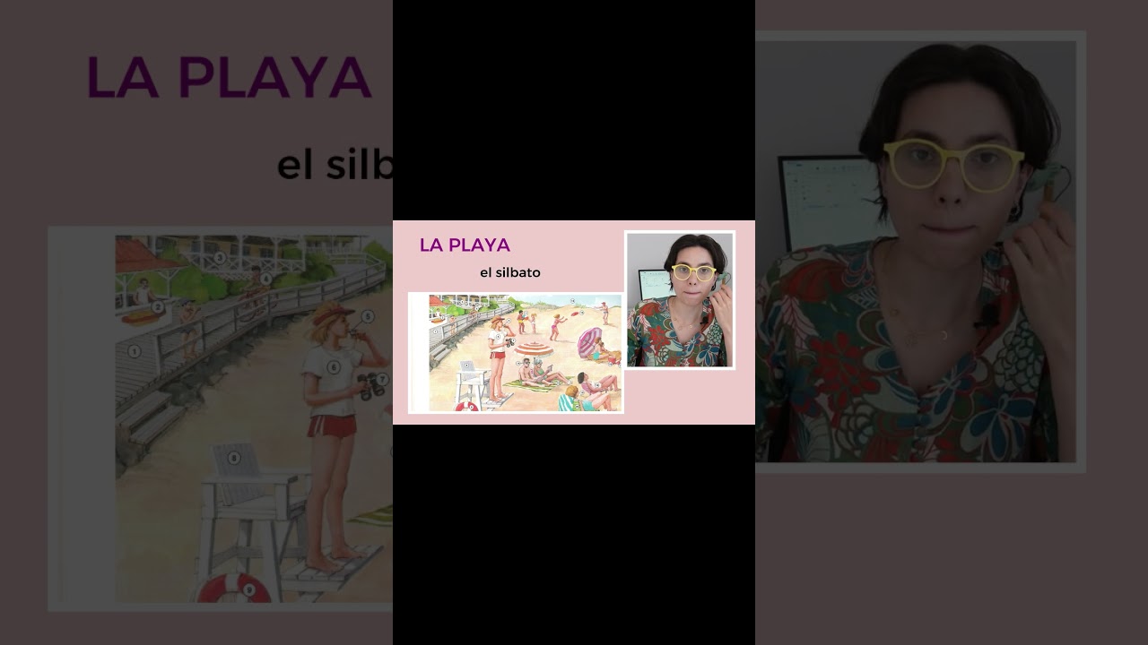 Vocabulario de la playa, video completo disponible en mi canal de YouTube :)