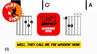 Rush - Working Man | Scrolling Guitar Chords & Lyrics