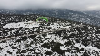 Epic Paragliding Snowy Flights