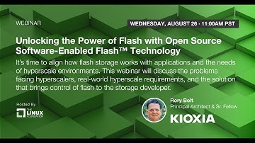 Webinar: Unlocking the Power of Flash with Open Source Software-Enabled Flash™ Technology