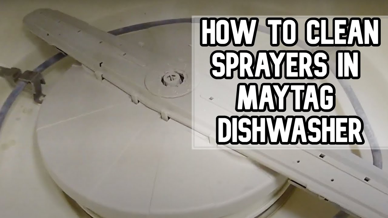 How to clean and unclog the sprayers in Maytag dishwasher DO THIS NOW