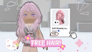 How to get the UPCOMING Free Soft Dreamy Layered Hair in Candy Pink on ROBLOX for 0 ROBUX! 🤭🤭🤭 screenshot 5