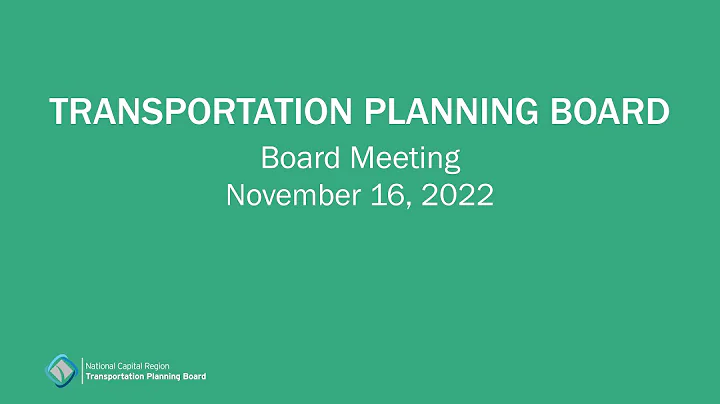 TPB Meeting - November 16, 2022