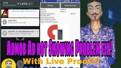 Admob Ad not Showing Problem fix! With Live Proof..