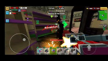 Mythical Touchdown Gauntlets in Raid Test (Pixel Gun 3D)