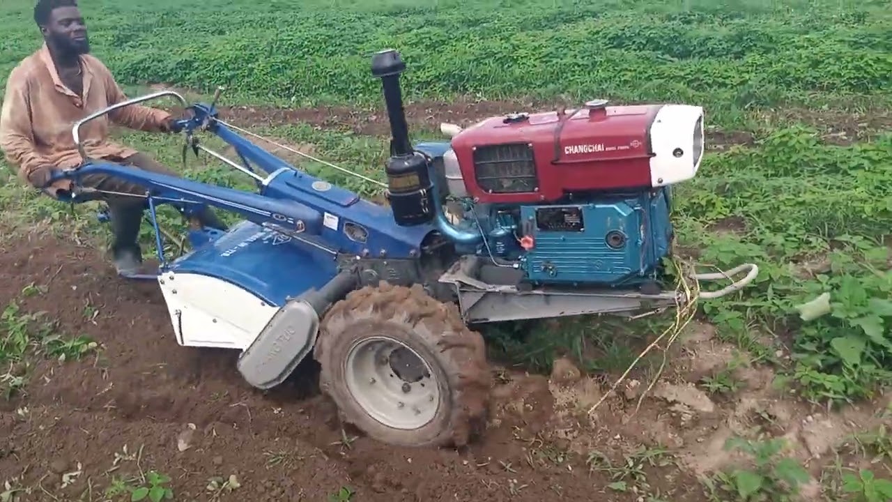 HAND TRACTOR WITH ROTOTILLER @WALKINGTRACTOR @KUBOTA @KHTRACTOR  @AGROMACHINES @CHINESEMACHINES
