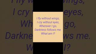☁️ 'I Fly Without Wings, I Cry Without Eyes - What Am I?' | The Beautiful Nature Riddle!
