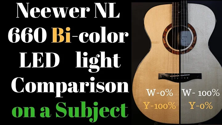 Neewer NL 660 Bi-color LED Light Comparison review Beau Hannam Guitars and Ukuleles