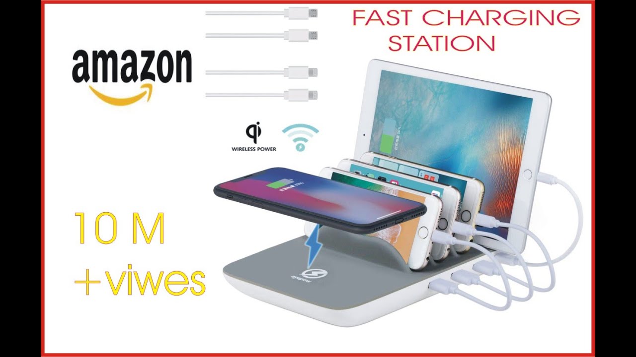 Fast Charging Station, Compatible for Samsung, iPhone, ipad TopTops 5