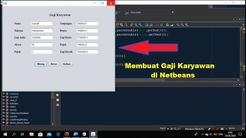 Membuat Gaji Karyawan di Netbeans - Belajar Netbeans  Part 2
