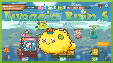 Lunacia Ruin 5 (3 Stars) | Axie Infinity | PVE Gameplay |