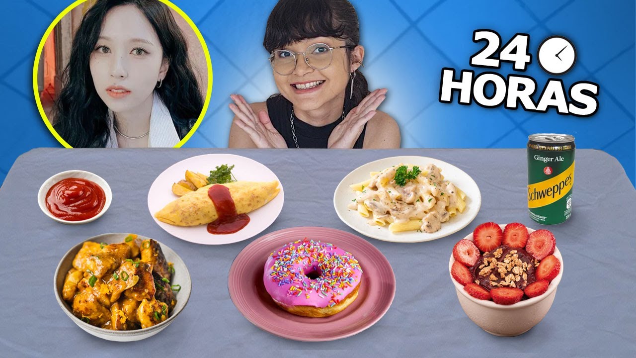 24 HORAS COMENDO AS COMIDAS FAVORITAS DA MINA DO TWICE | Frost!