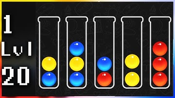 Ball Sort Color Puzzle - Gameplay Walkthrough - Levels 1-20