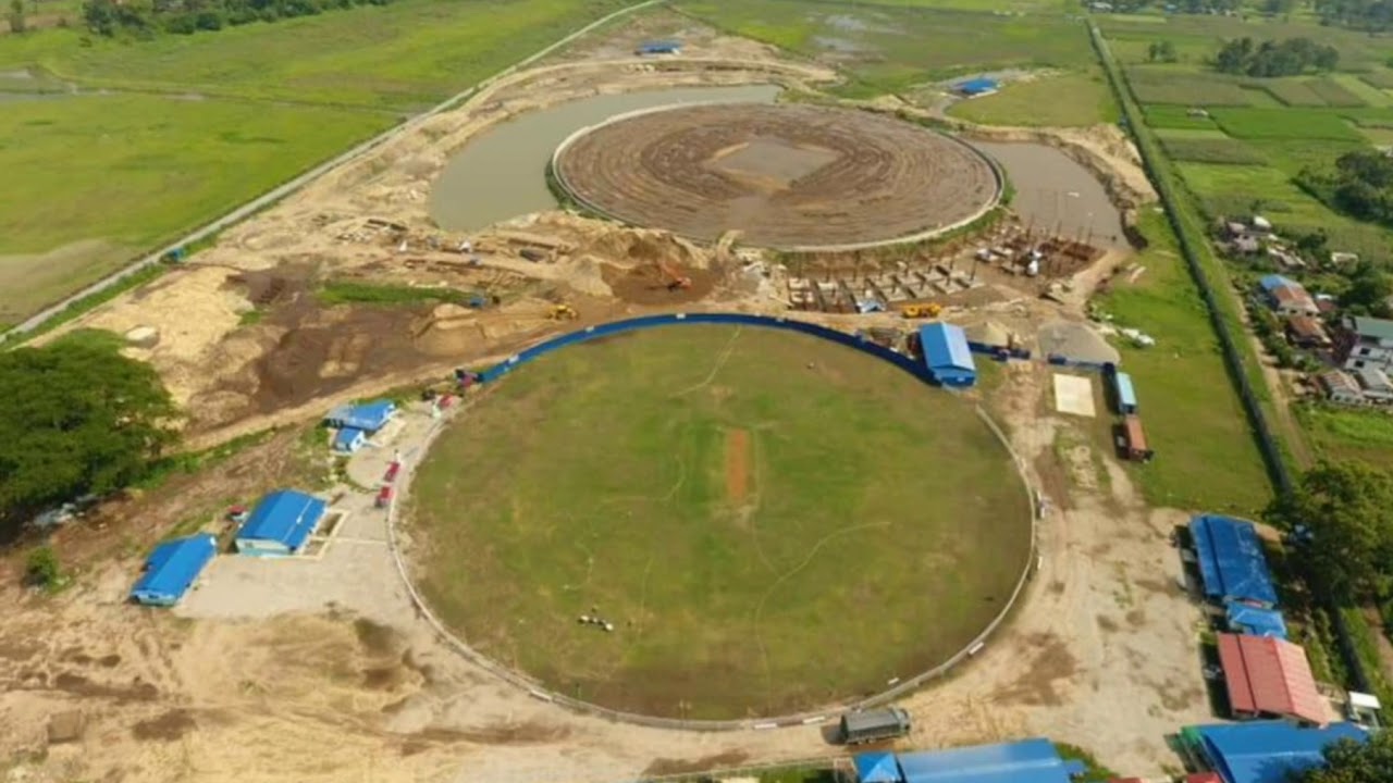 Gautam buddha international cricket stadium under construction/Cricket