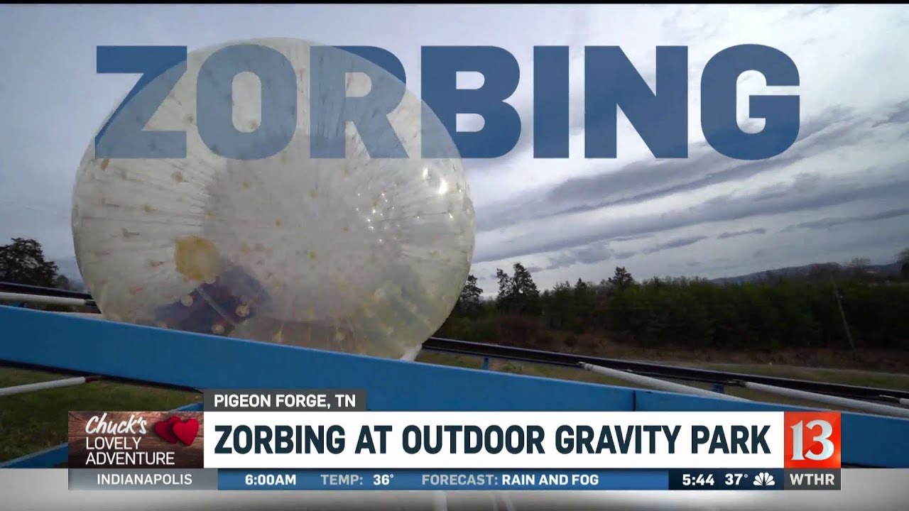 Chuck's Lovely Adventure: Zorbing in Gatlinburg 