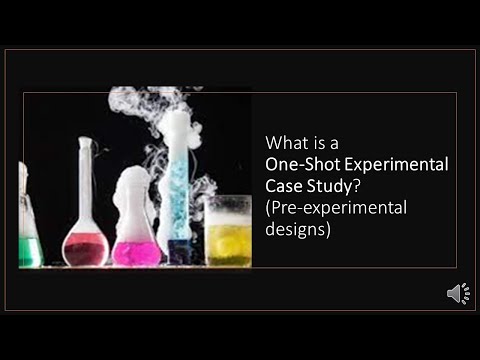 What is a one-shot experimental case study (pre-experimental research design)??