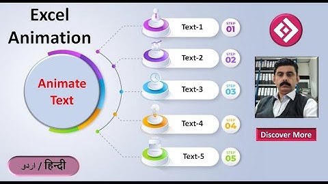 Animated text | How to animate text in Excel | Spin button function | Vba in Excel | Excel video