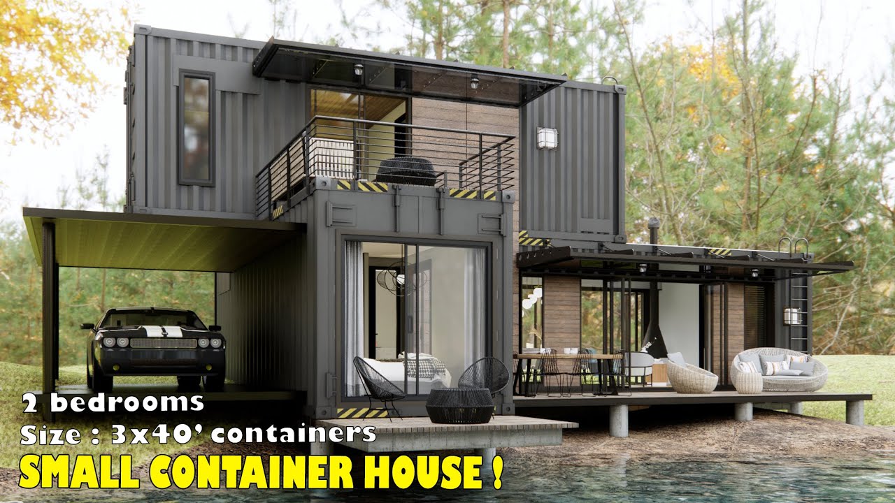 Shipping Container House 2 Bedrooms Small House Made Of Three 