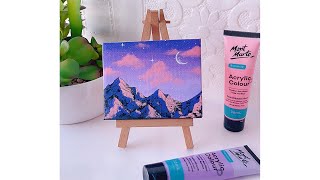 Aesthetic painting idea || easy painting technique || art idea