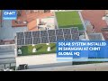 Systme solaire install  shanghai au sige mondial de chint