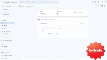 Blogger Sitemap Problem Fix | Missing XML TAG