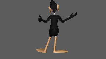 Daffy Duck Rig Performance (Back View)