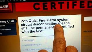 NICET Fire Alarms Level 1 Pop Quiz Answer