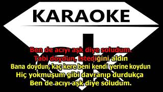 AŞK DİYE SOLUDUM-karaoke