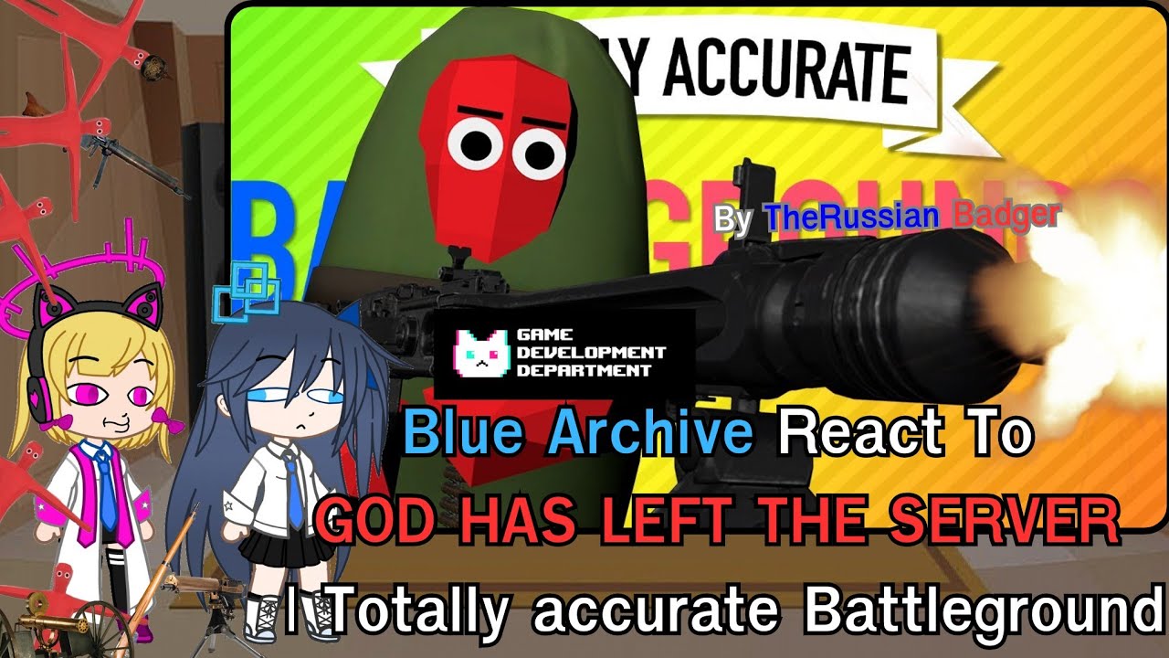 Реакция Blue Archive на БОГ ПОКИНУЛ СЕРВЕР | Абсолютно точная информация о Battleground (BA x Gac...